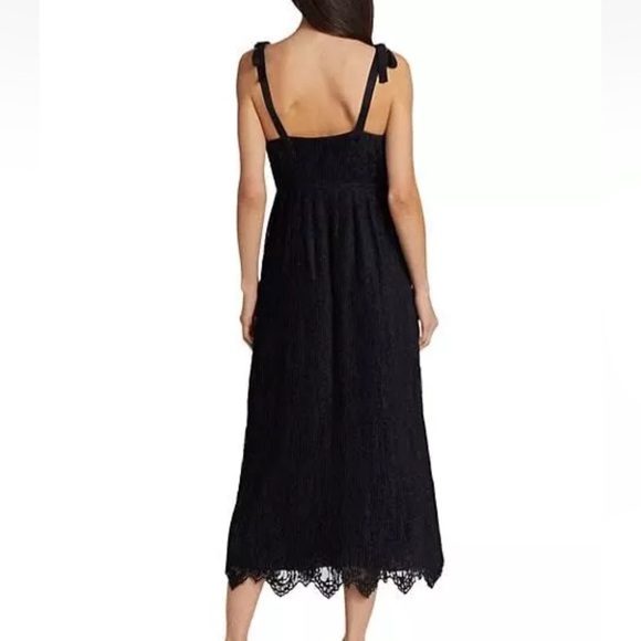 Jonathan Simkhai Bonnie Lace Tie Strap Cocktail Midi Dress - Picture 5 of 10